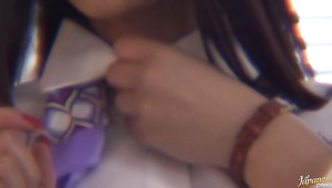Horny girl Yuho Kitada with big tits and fuckmate are secretly fucking in the centre of the day