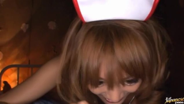 Ambitious nipponese Kirara Asuka with massive tits likes to get a massive ramrod unfathomable in her mouth and wet gash